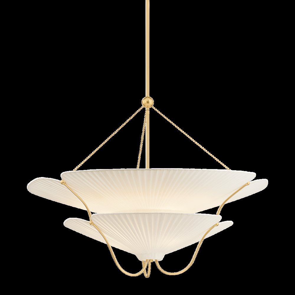 Gerhard Chandelier, Aged Brass. Picture 1