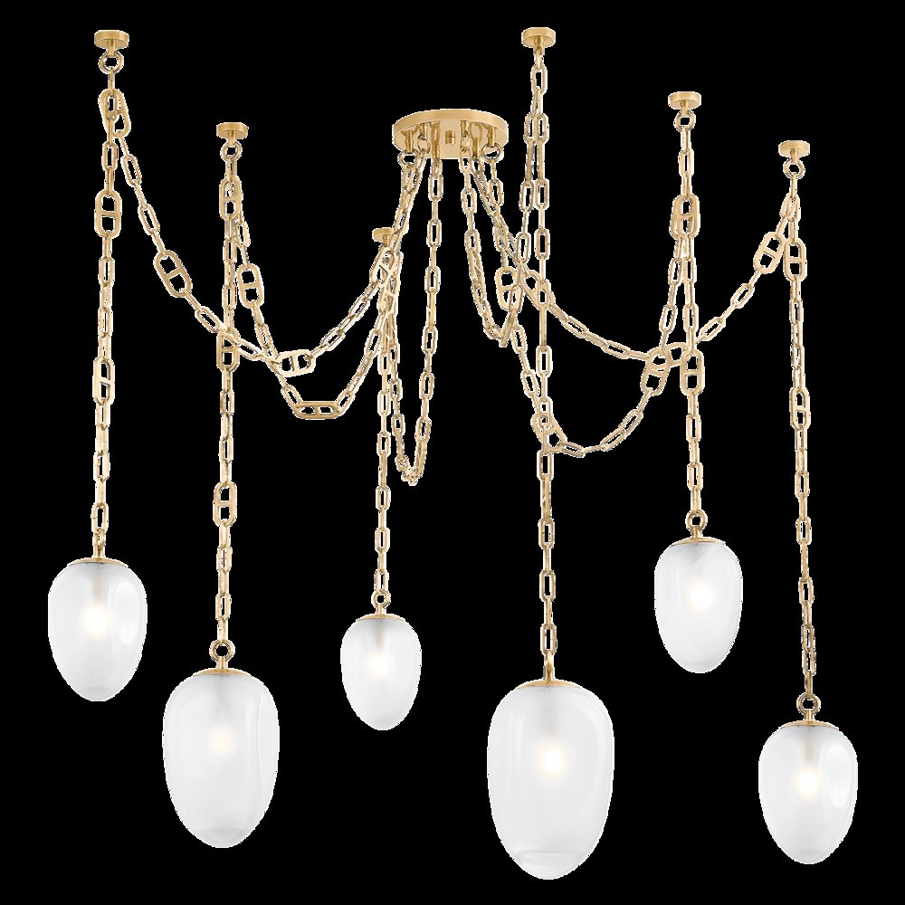 Daith Chandelier, Vintage Brass. Picture 1