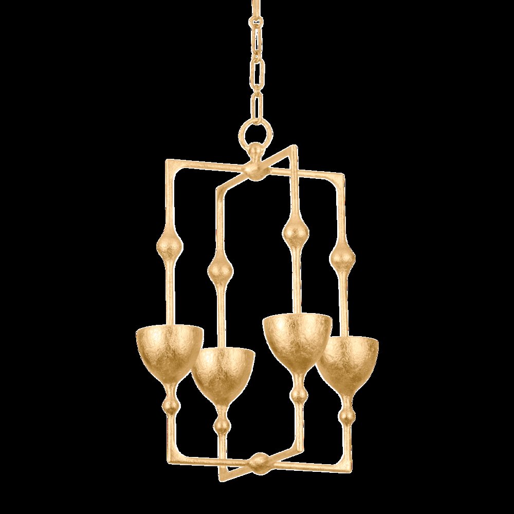 Antalya Lantern, Vintage Gold Leaf. Picture 1