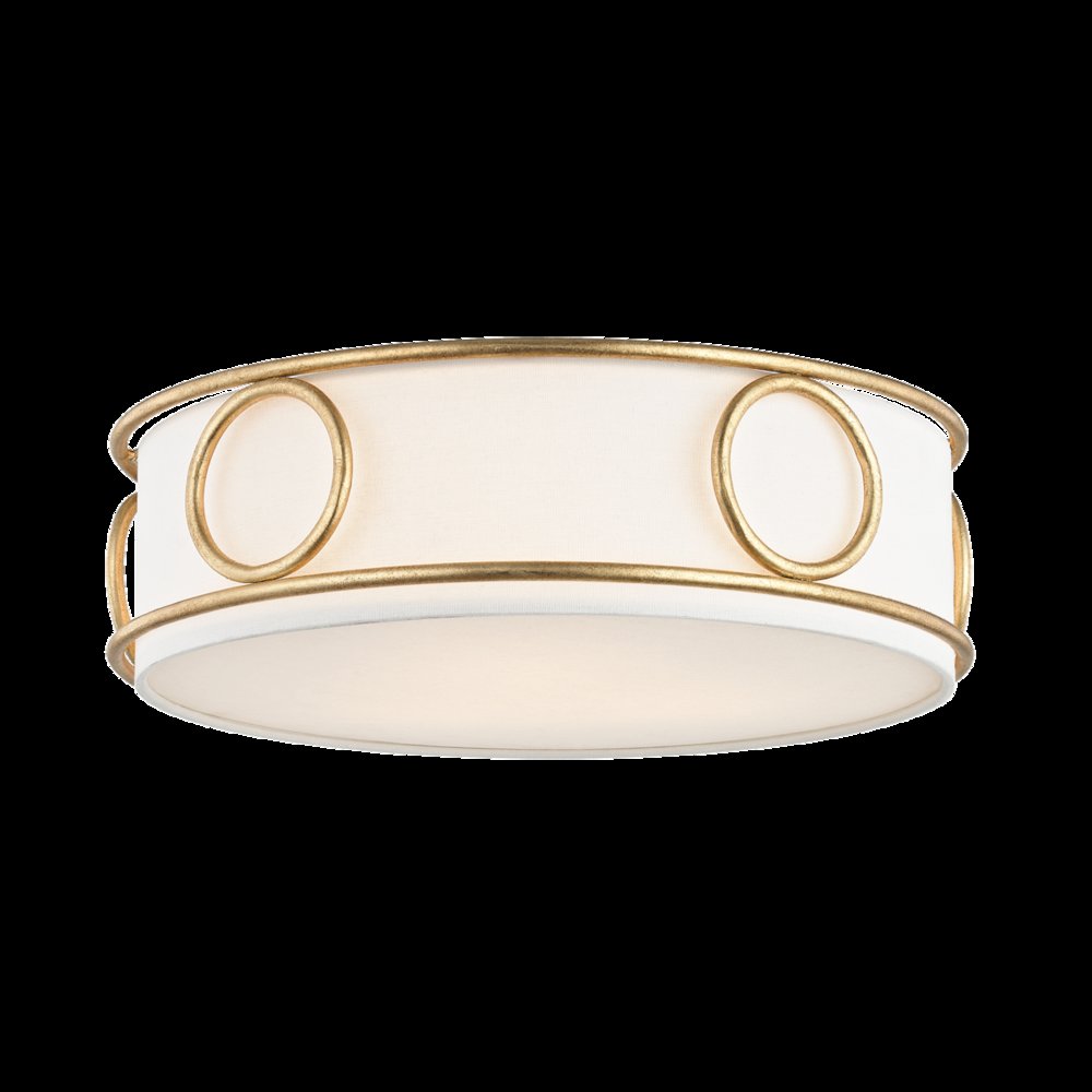 Jade Flush Mount, Gold Leaf. Picture 1