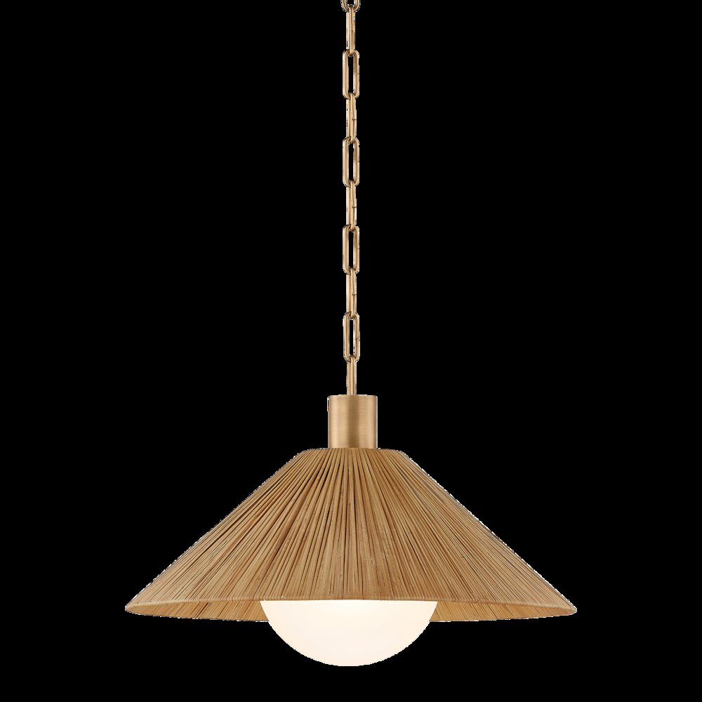 Woodside Pendant, Patina Brass. Picture 1