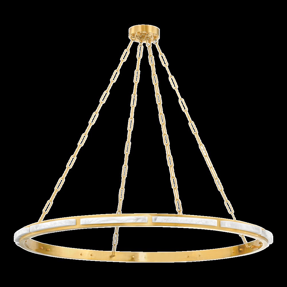 Wingate Chandelier, Aged Brass. Picture 1