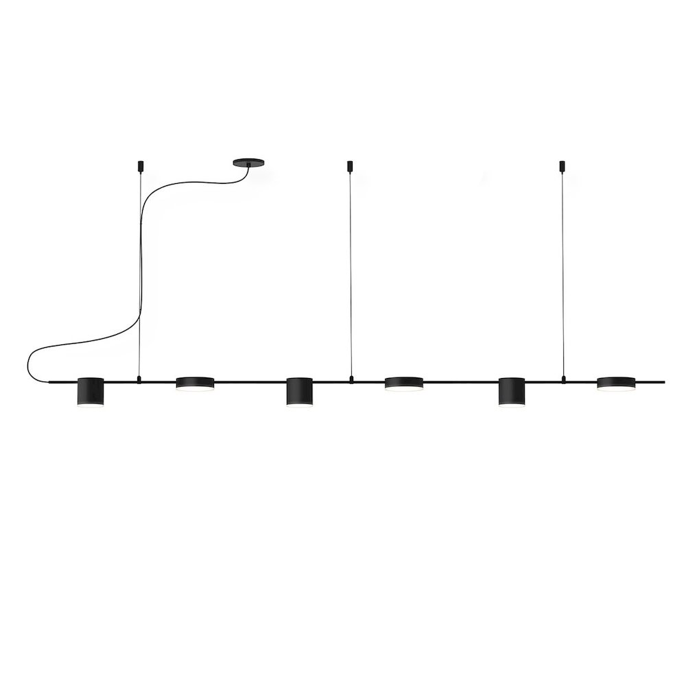 Counterpoint Pendant, Satin Black. Picture 1