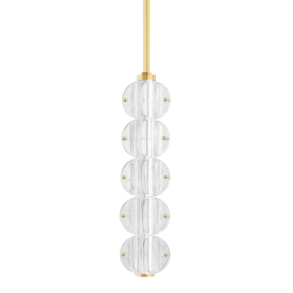Lindley Pendant, Aged Brass. Picture 1