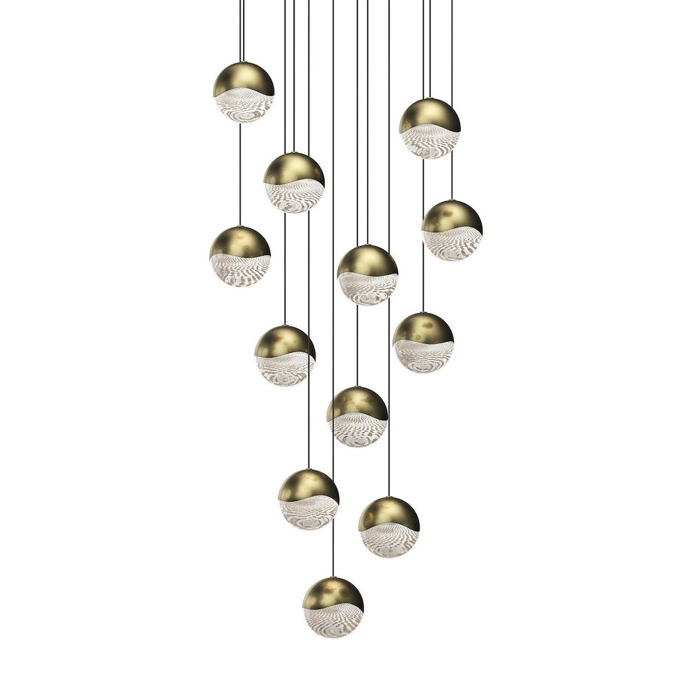 Grapes Pendant, Brass. Picture 1