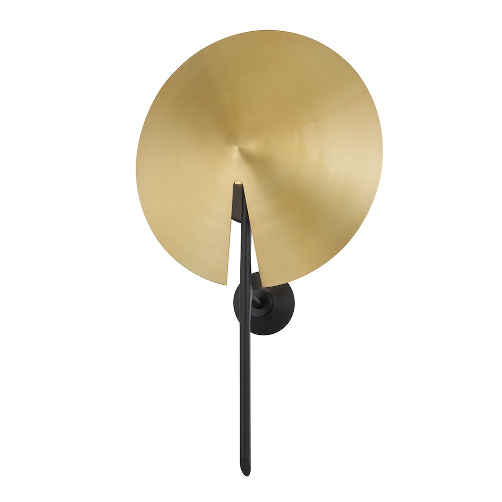 Equilibrium Wall Sconce, Aged Brass. Picture 1