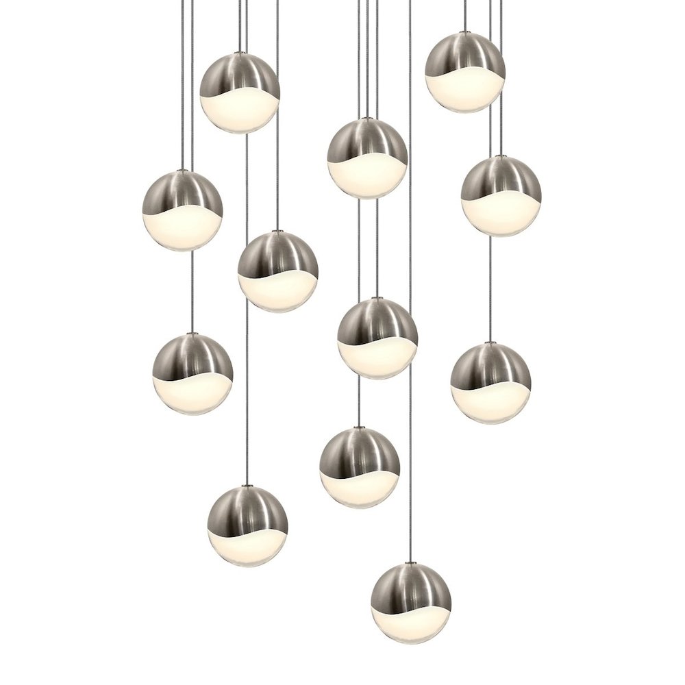 Grapes Pendant, Satin Nickel. Picture 1
