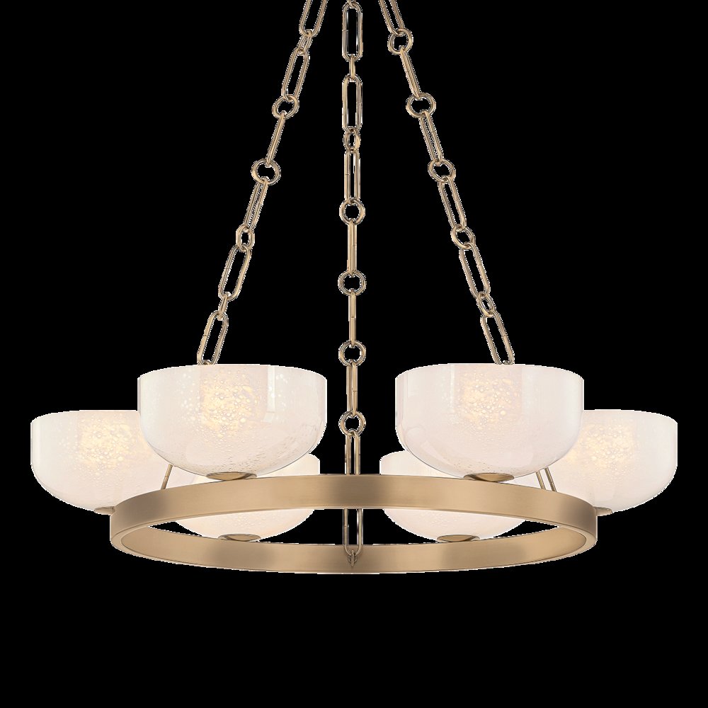 Caelum Chandelier, Patina Brass. Picture 1