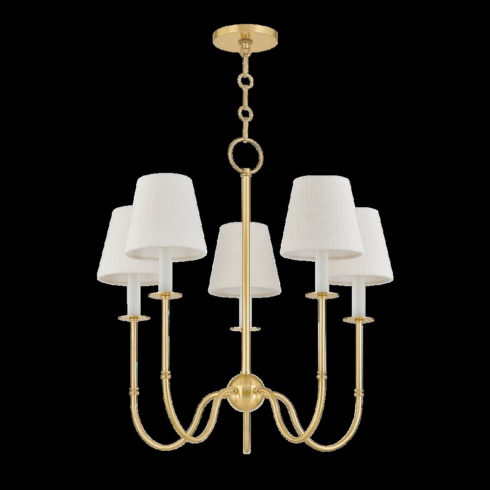 Amina Chandelier, Aged Brass. Picture 1