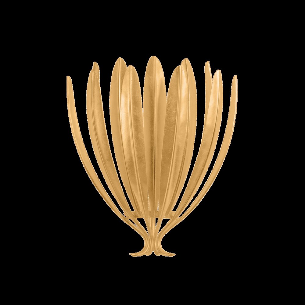 Whitfield Wall Sconce, Vintage Gold Leaf. Picture 1