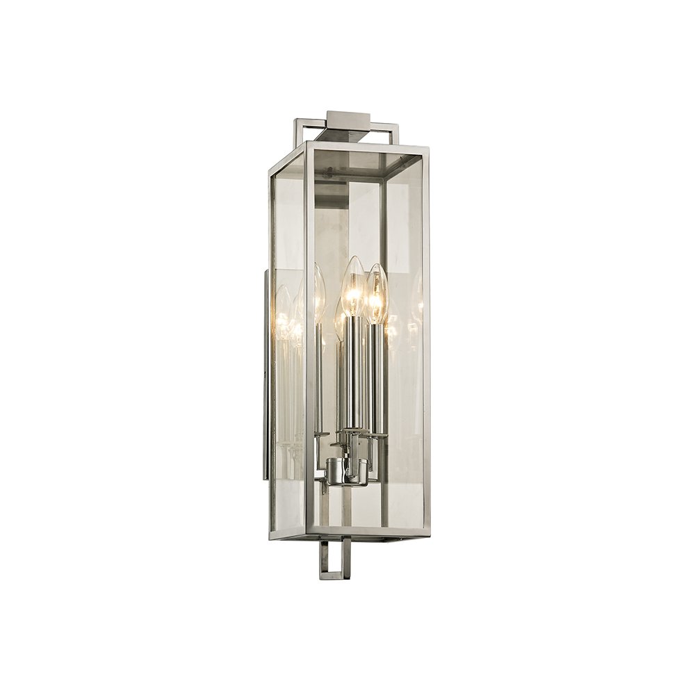 Beckham Exterior Wall Sconce, Stainless Steel. Picture 1