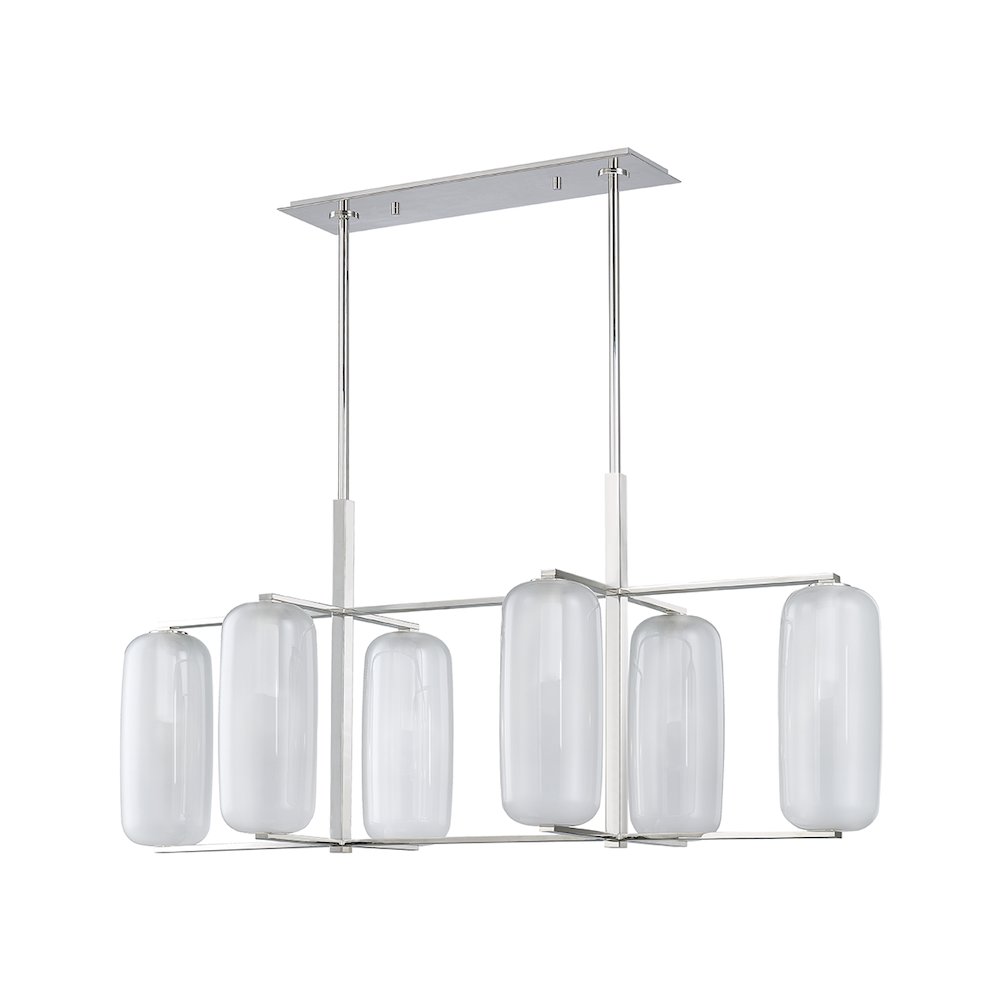 Pebble Linear, Polished Nickel. Picture 1