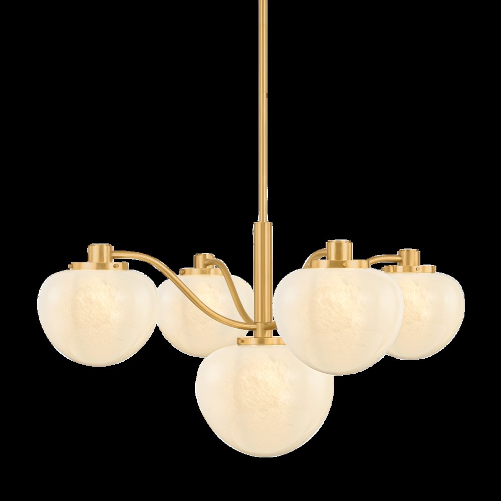 Kristen Chandelier, Aged Brass. Picture 1