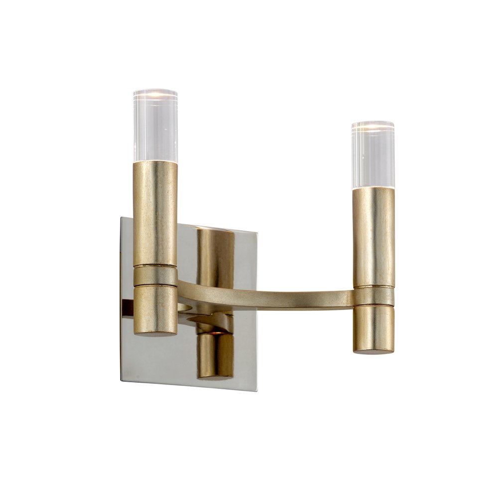 Nexus Wall Sconce, Warm Silver Leaf. Picture 1