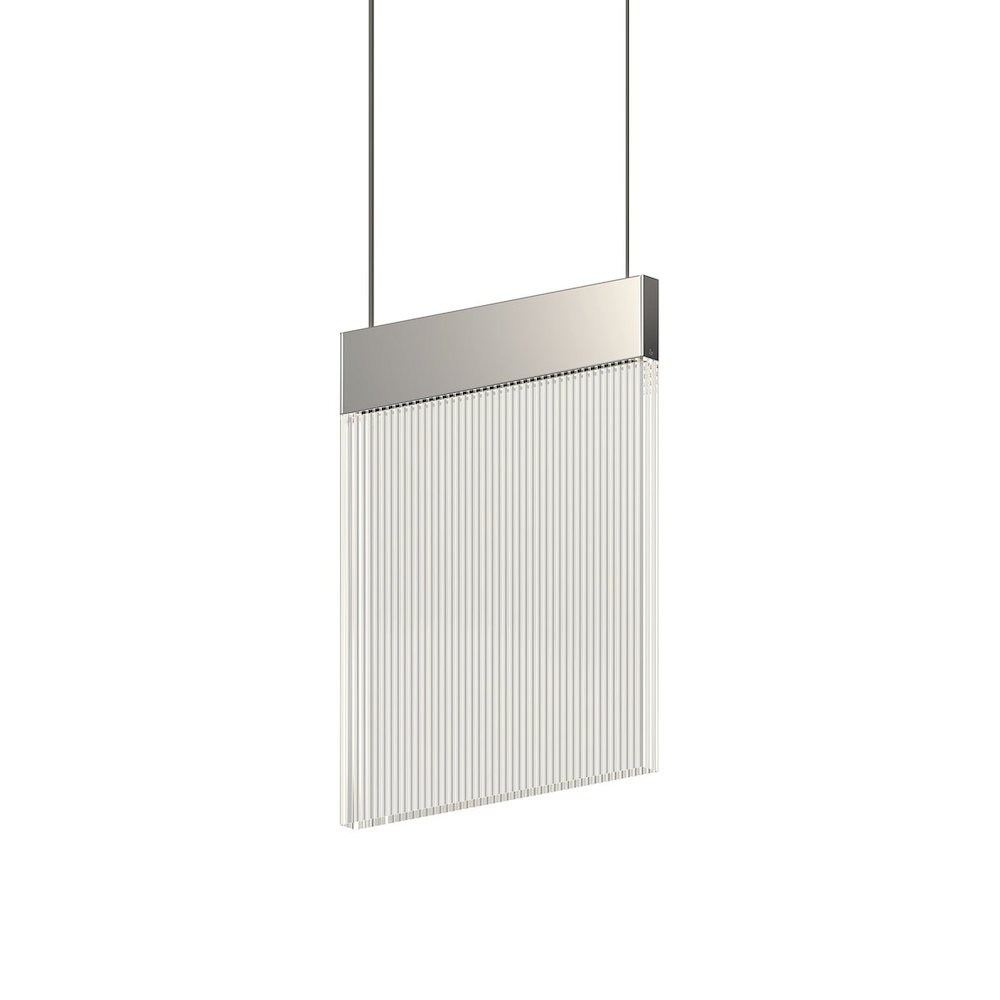 V Panels Pendant, Polished Chrome. Picture 1