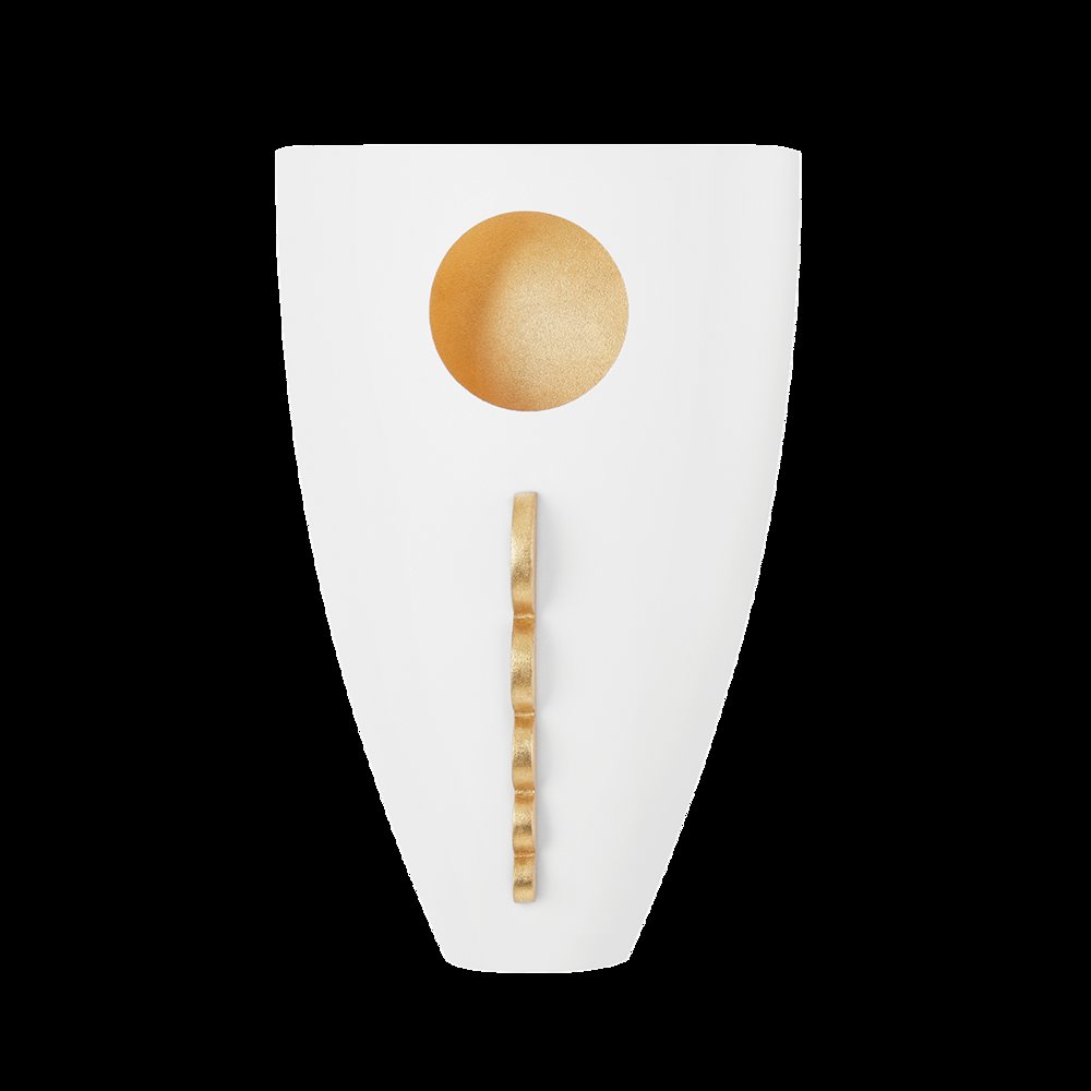 Ari Wall Sconce, Gold Leaf. Picture 1