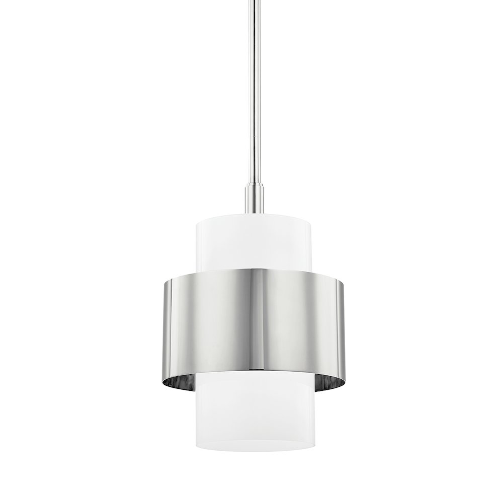 Corinth Pendant, Polished Nickel. Picture 1