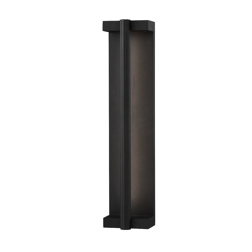 Calla Exterior Wall Sconce, Texture Black. Picture 1