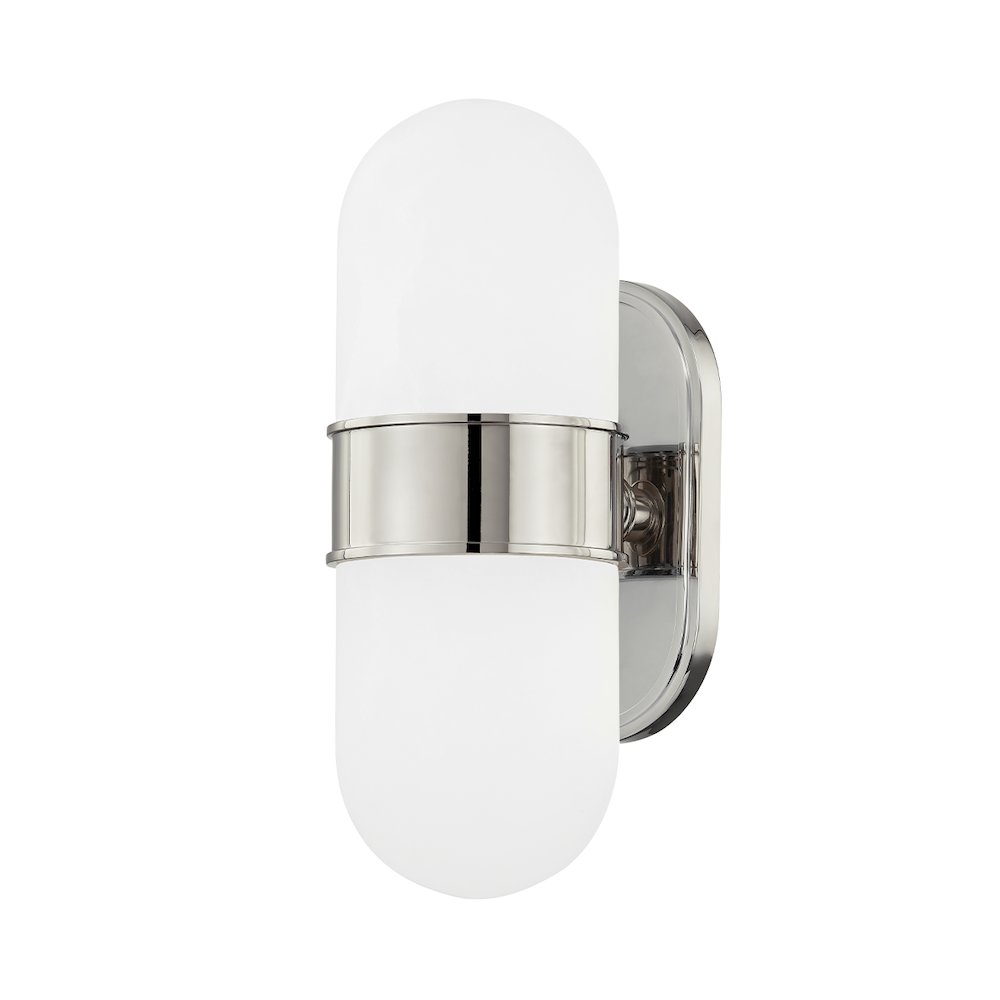 Beckler Wall Sconce, Polished Nickel. Picture 1