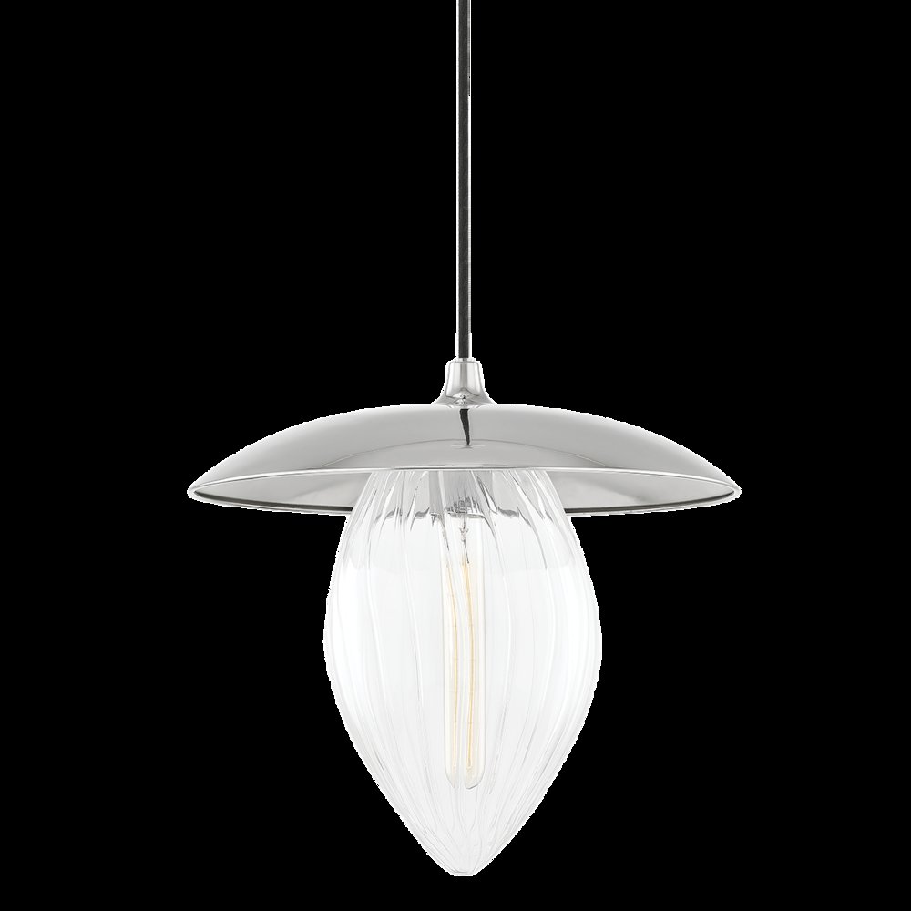 Lana Pendant, Polished Nickel. Picture 1