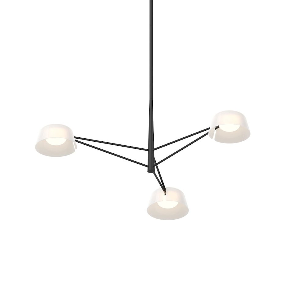 Ray Chandelier, Satin Black. Picture 1