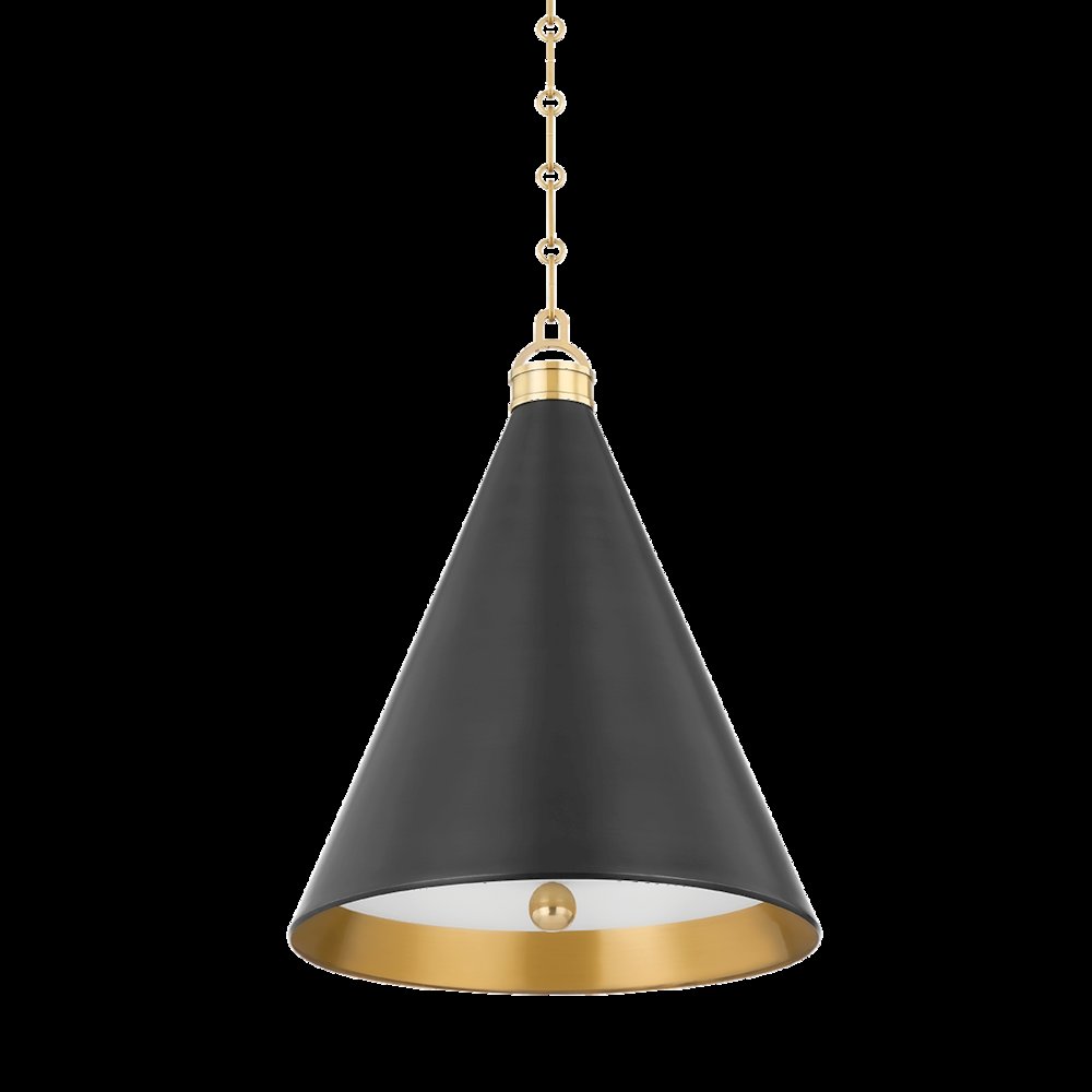 Osterley Pendant, Aged Brass, Distressed Bronze. Picture 1