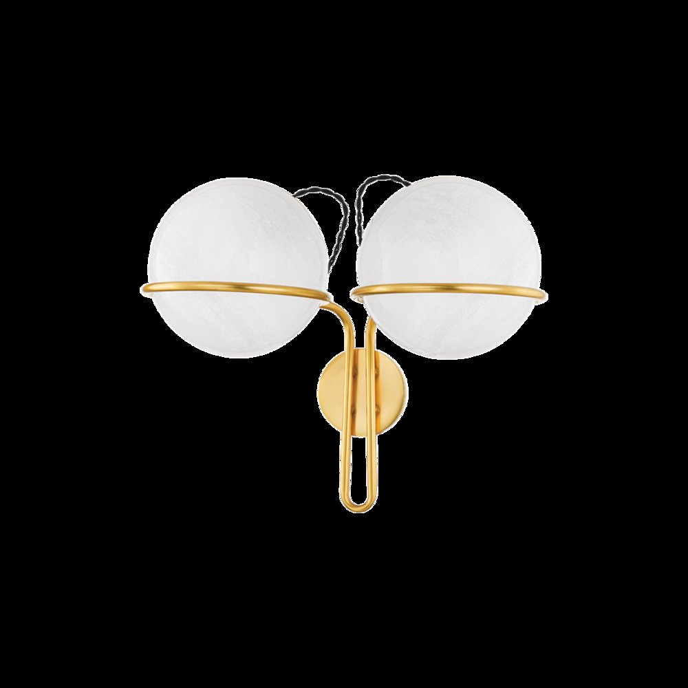 Hingham Wall Sconce, Aged Brass. Picture 1