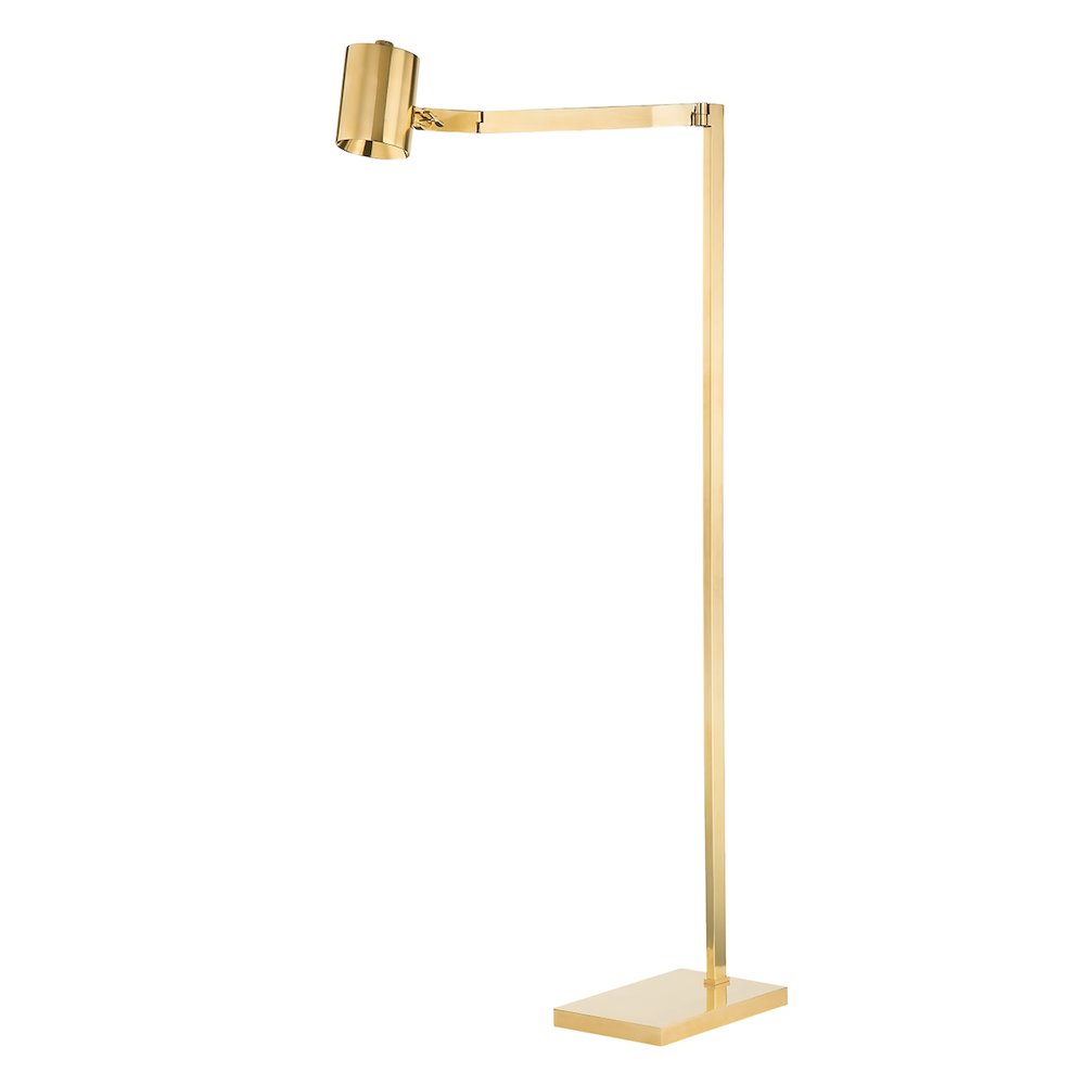 Highgrove Floor Lamp, Aged Brass. Picture 1