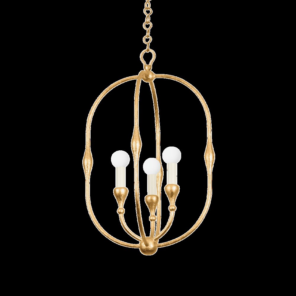 Baltic Pendant, Vintage Gold Leaf. Picture 1