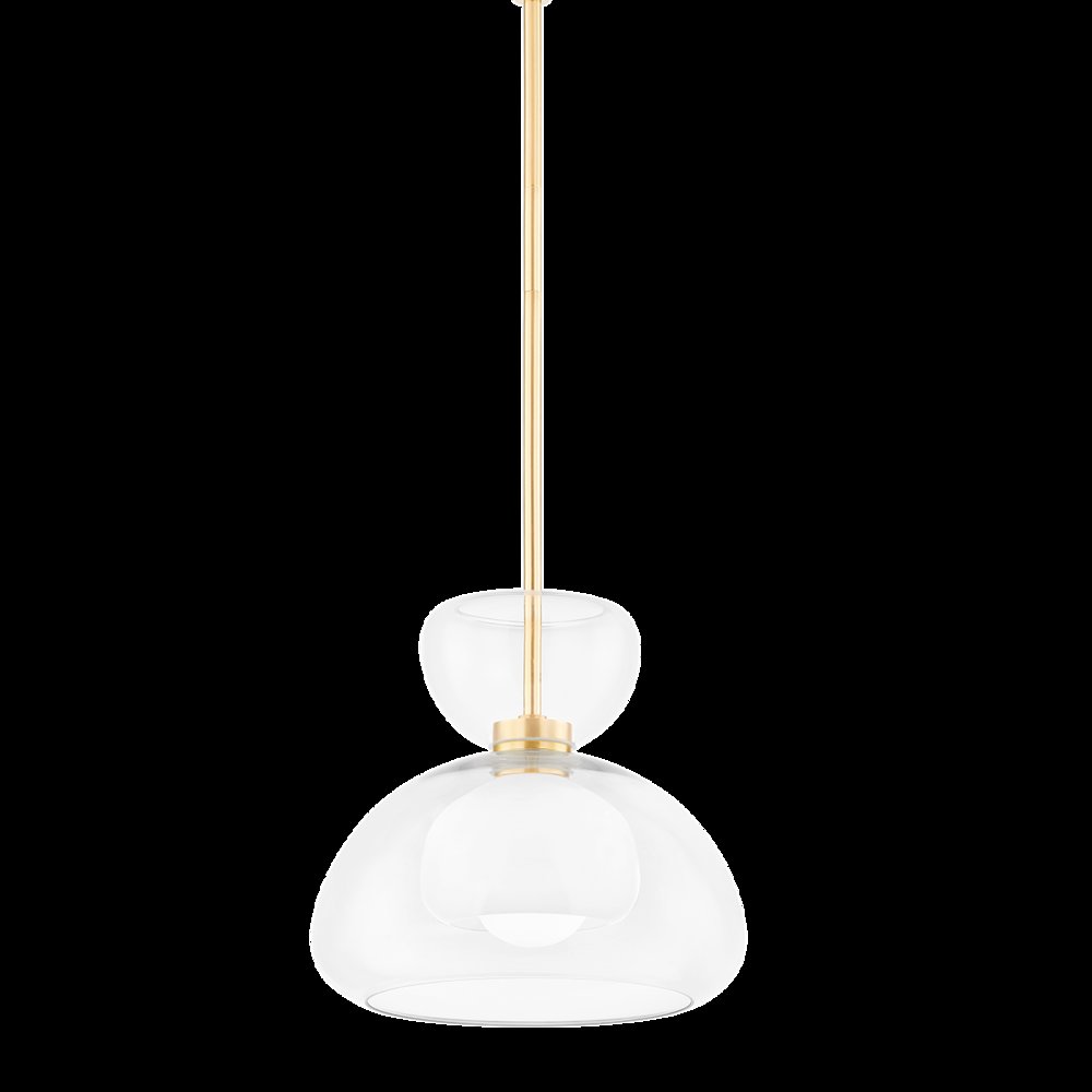 Cortney Pendant, Aged Brass. Picture 1