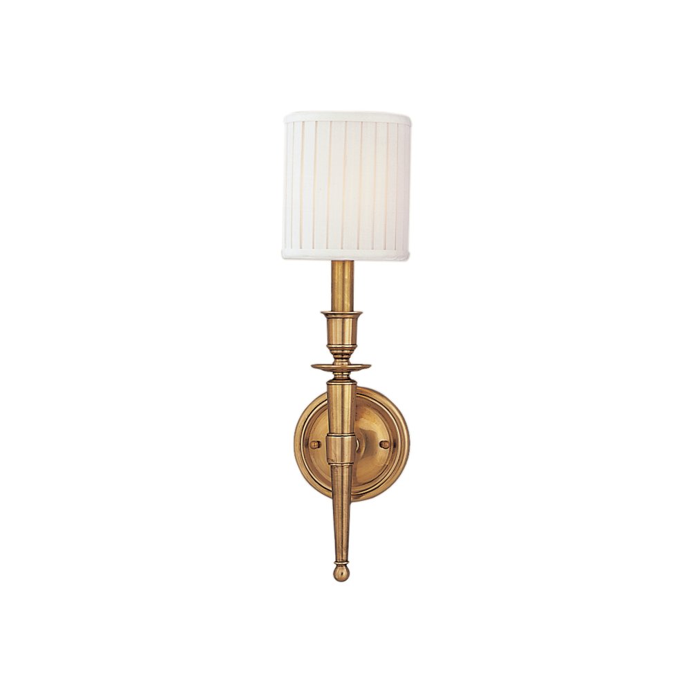 Abington Wall Sconce, Aged Brass. Picture 1