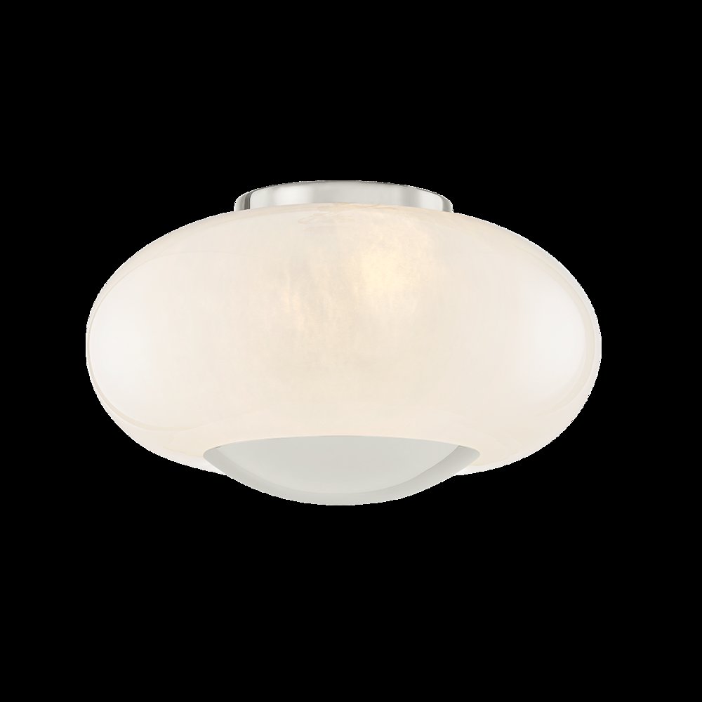 Lottie Flush Mount, Polished Nickel. Picture 1