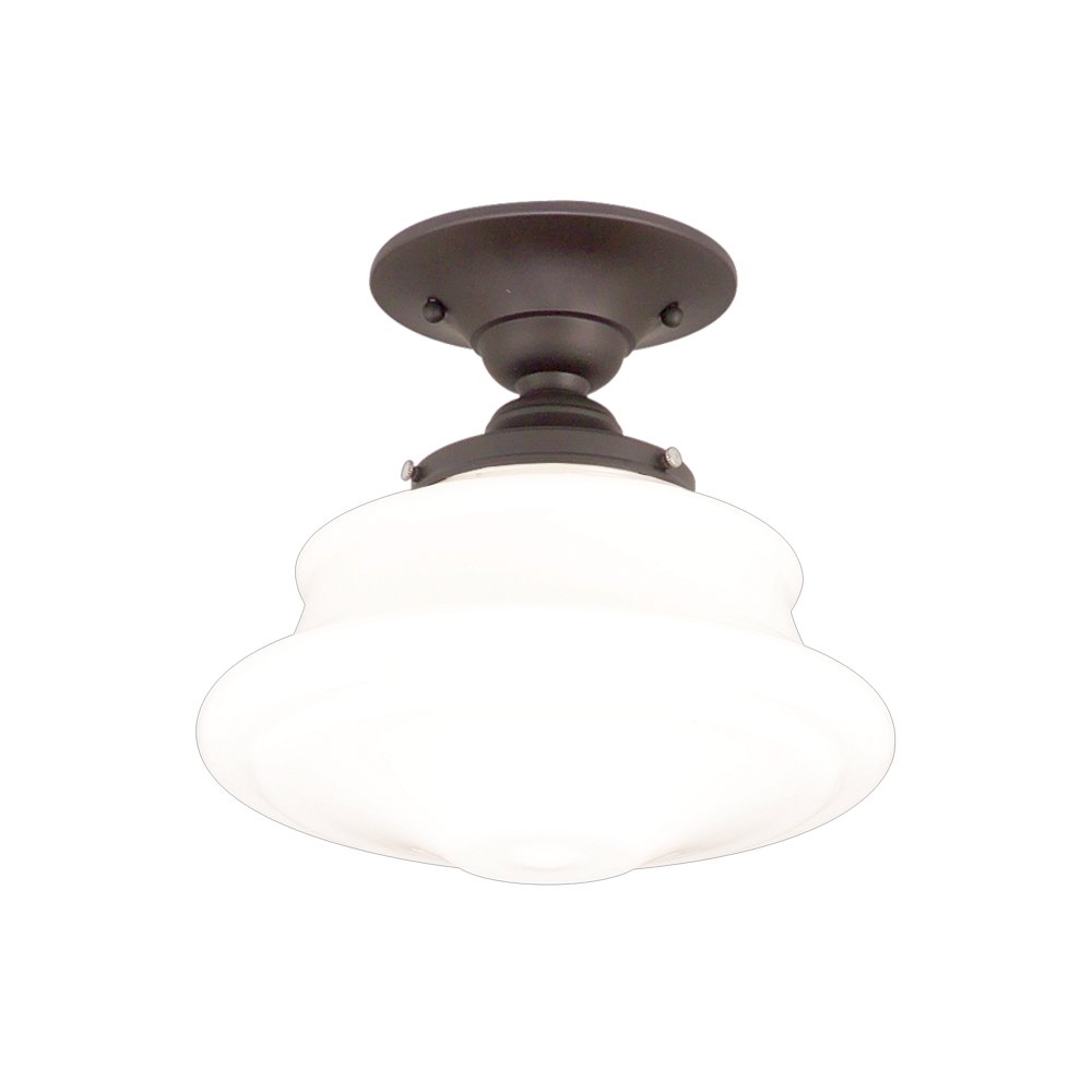 Petersburg Semi Flush, Old Bronze. Picture 1