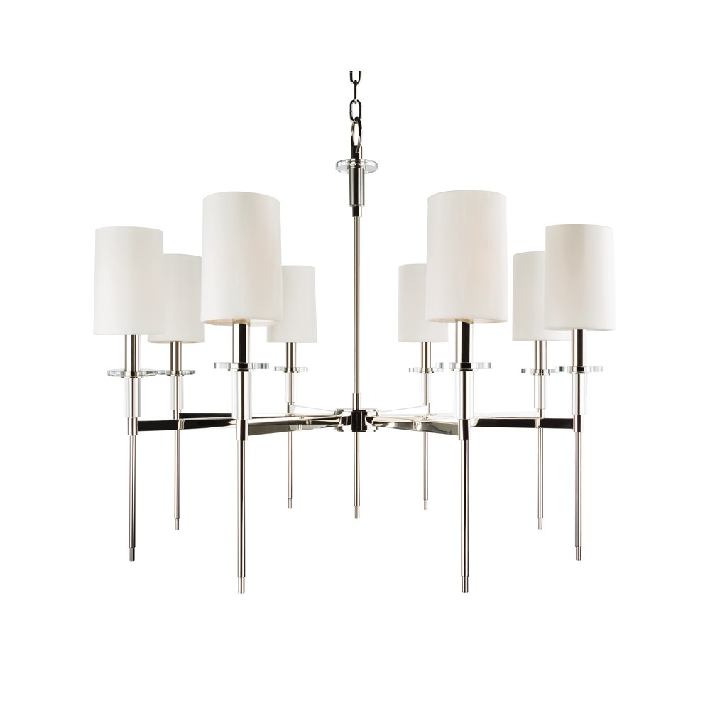 Amherst Chandelier, Polished Nickel. Picture 1