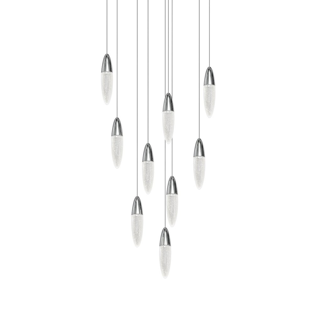 Sultana Pendant, Polished Chrome. Picture 1