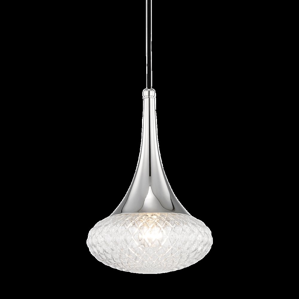 Bella Pendant, Polished Nickel. Picture 1