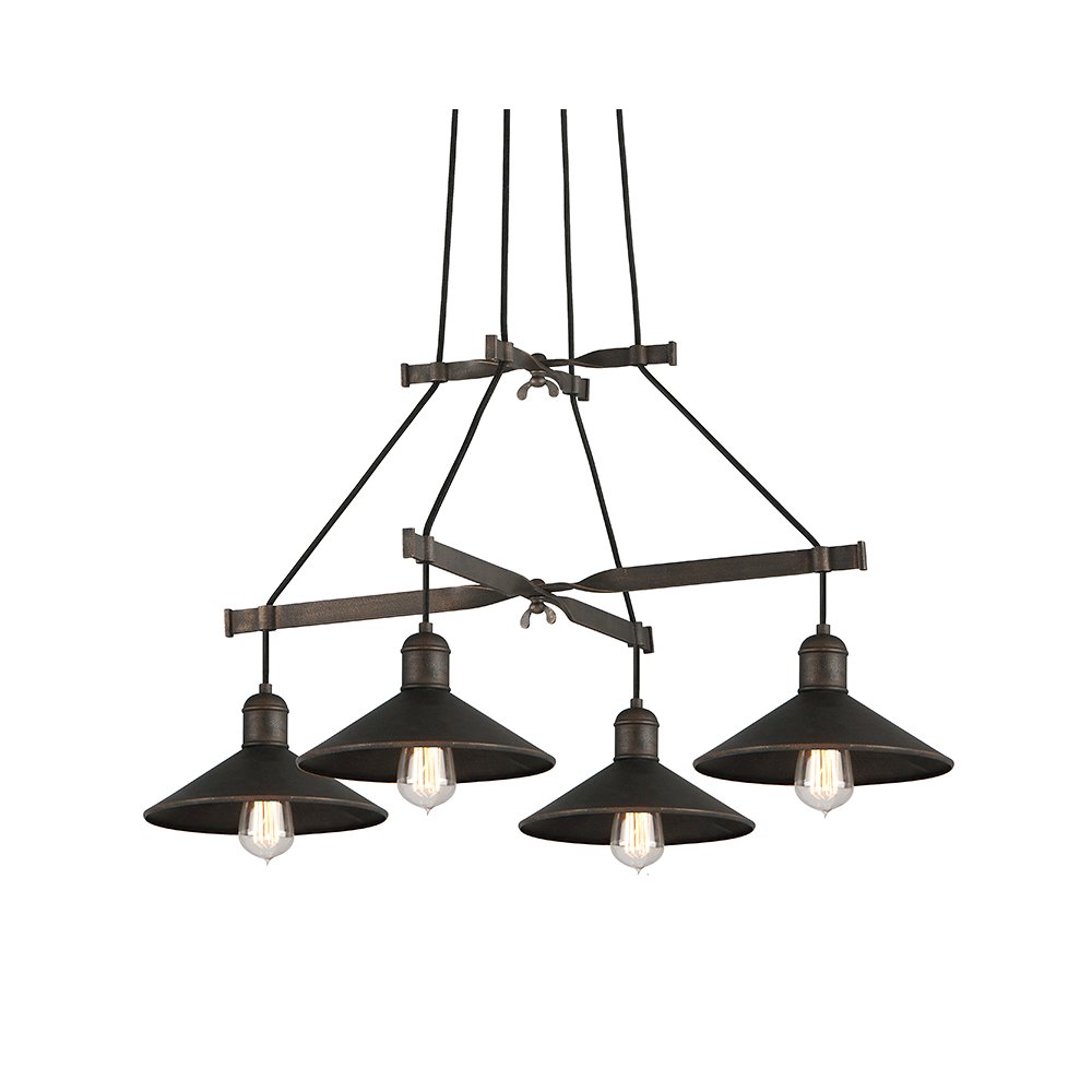 Mccoy Chandelier, Vintage Bronze. Picture 1