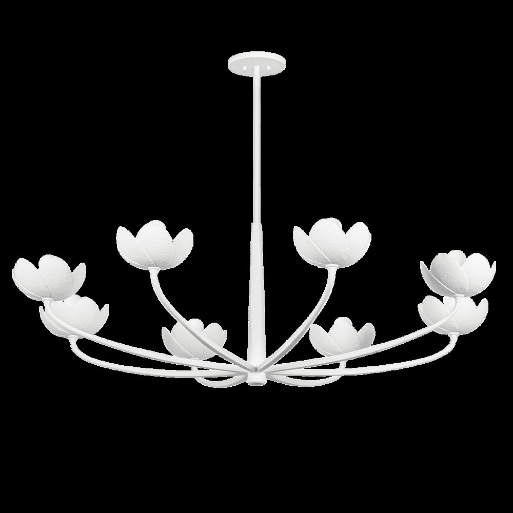 Arcata Chandelier, Gesso White. Picture 1