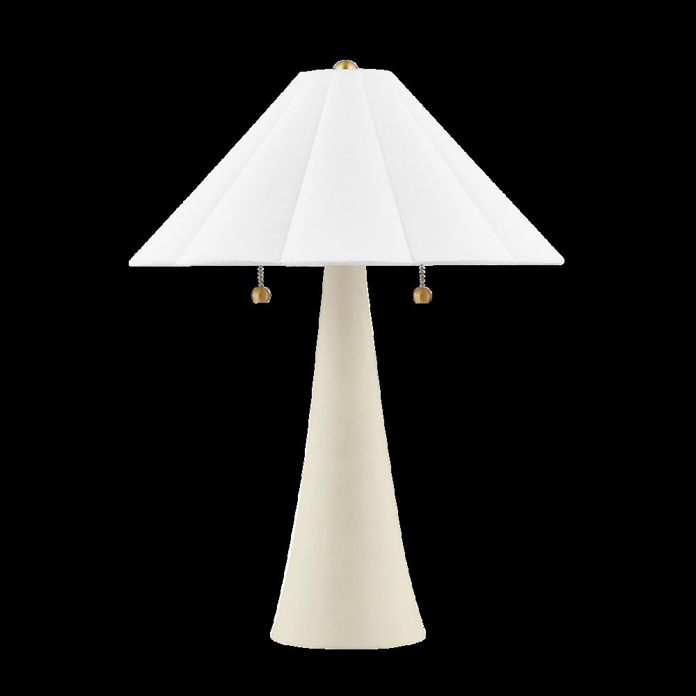 Alana Table Lamp, Aged Brass. Picture 1