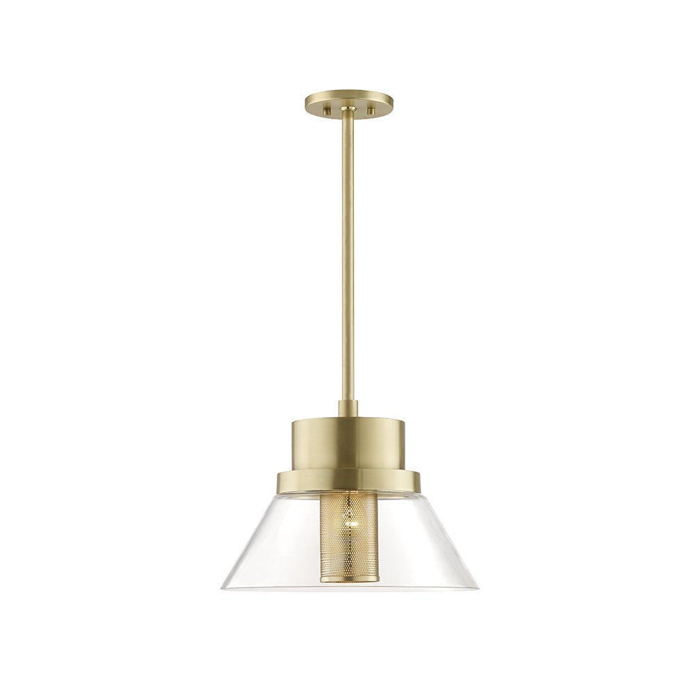 Paoli Pendant, Aged Brass. Picture 1