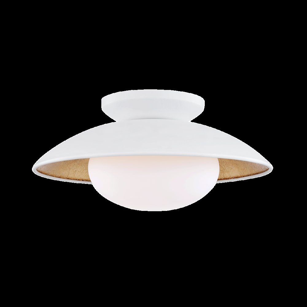 Cadence Semi Flush, White. Picture 1