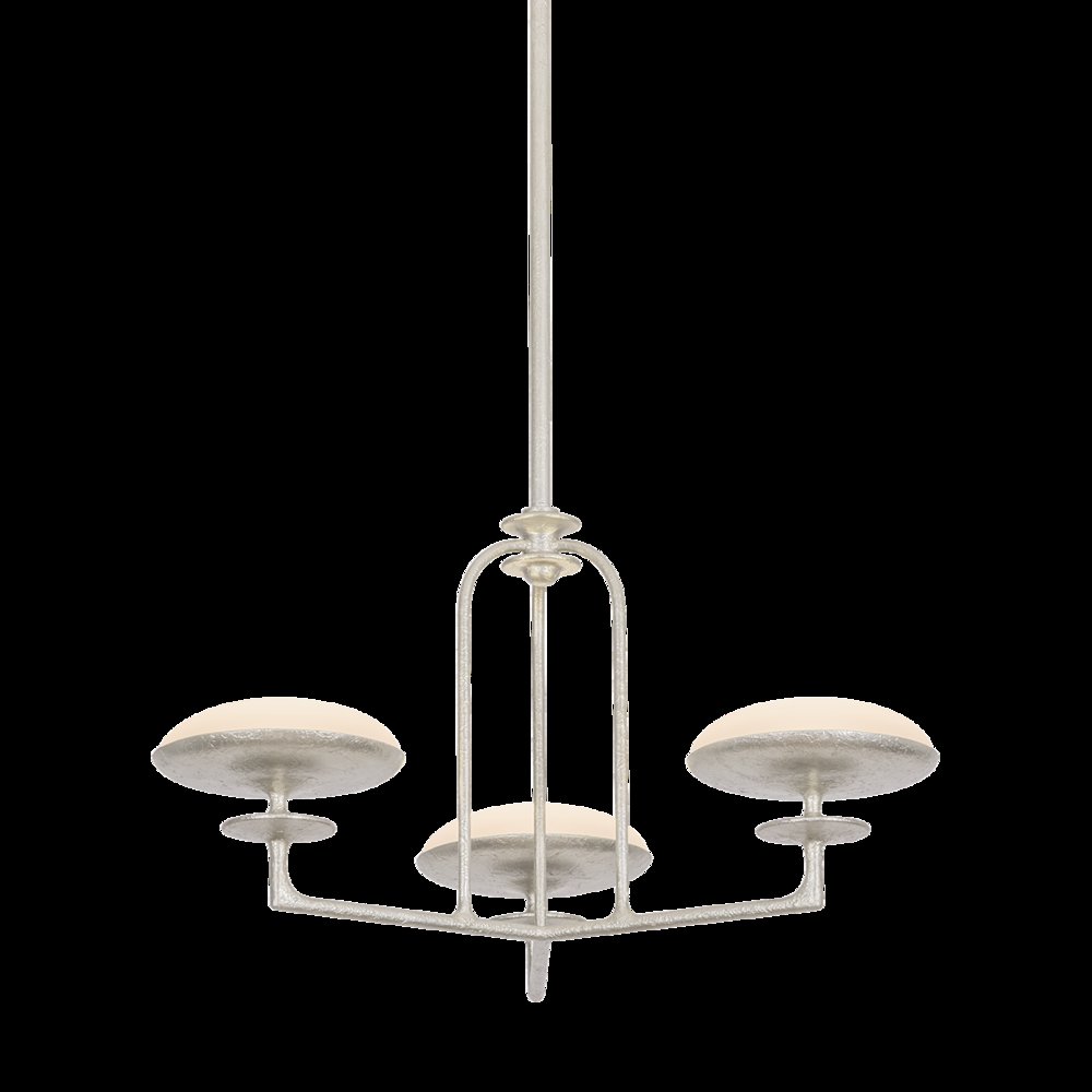 Pacific Chandelier, Warm Silver Leaf. Picture 1