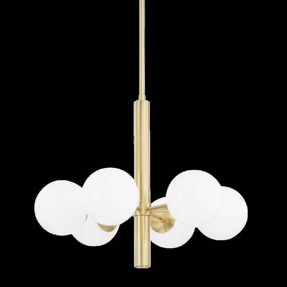 Stella Chandelier, Aged Brass. Picture 1