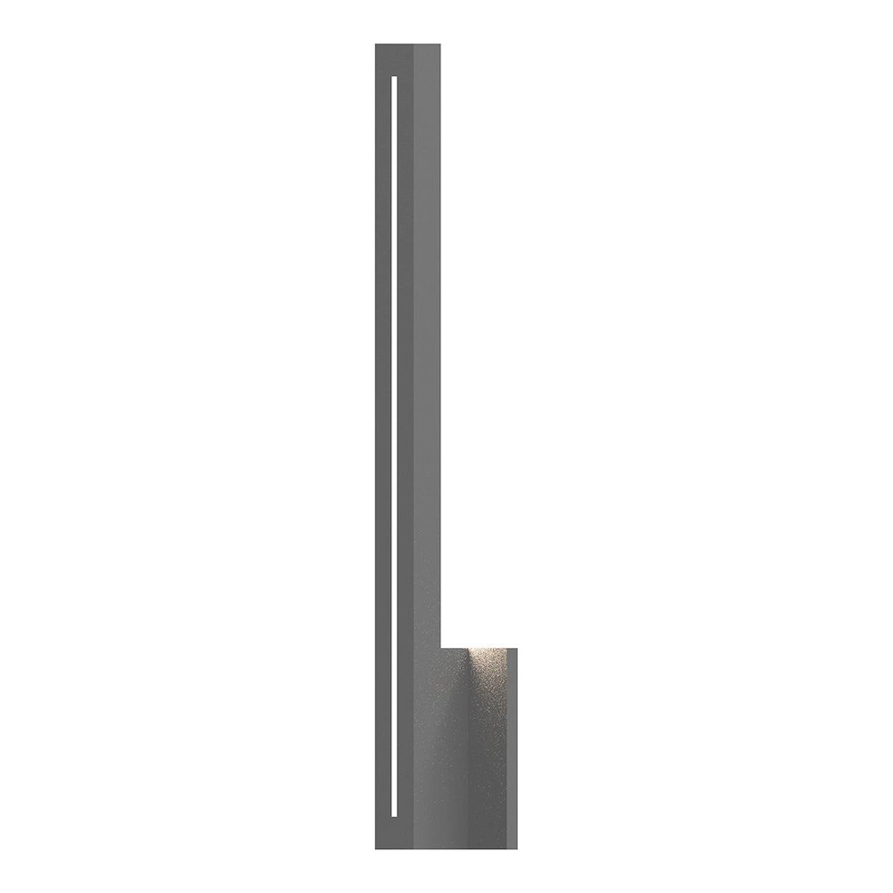 Stripe Wall Sconce, Textured Gray. Picture 1