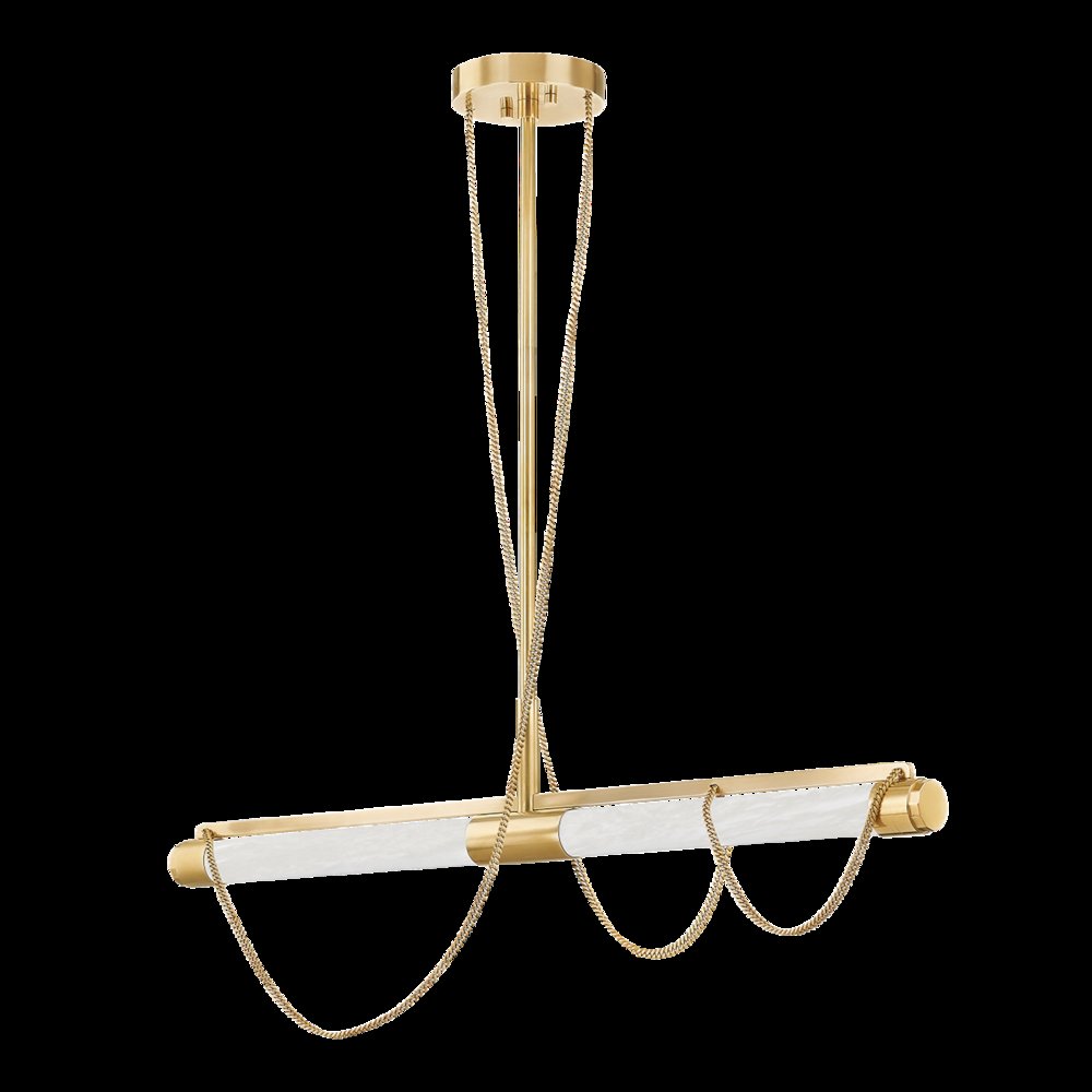Lariat Linear, Vintage Brass. Picture 1