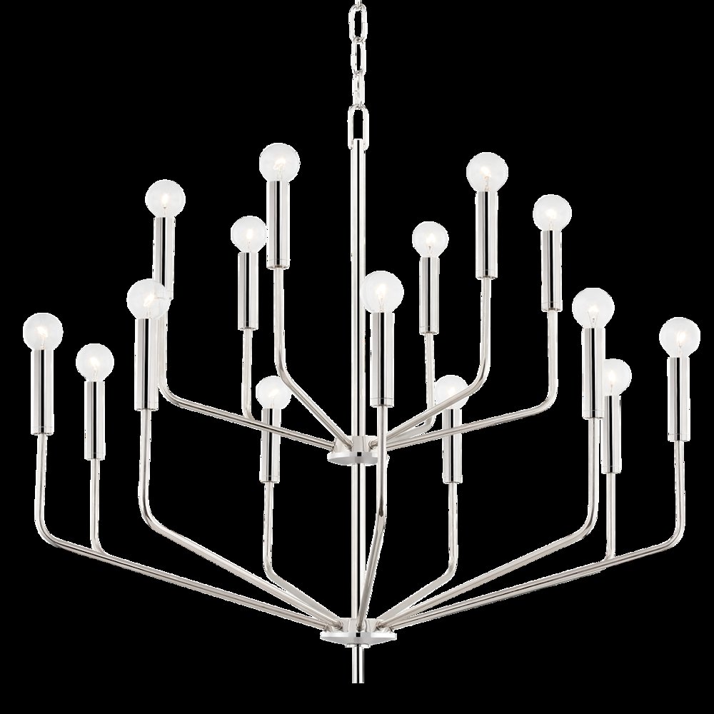 Bailey Chandelier, Polished Nickel. Picture 1