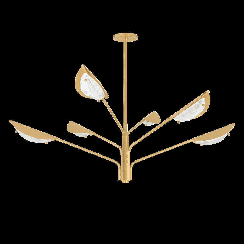 Levin Chandelier, Aged Brass. Picture 1