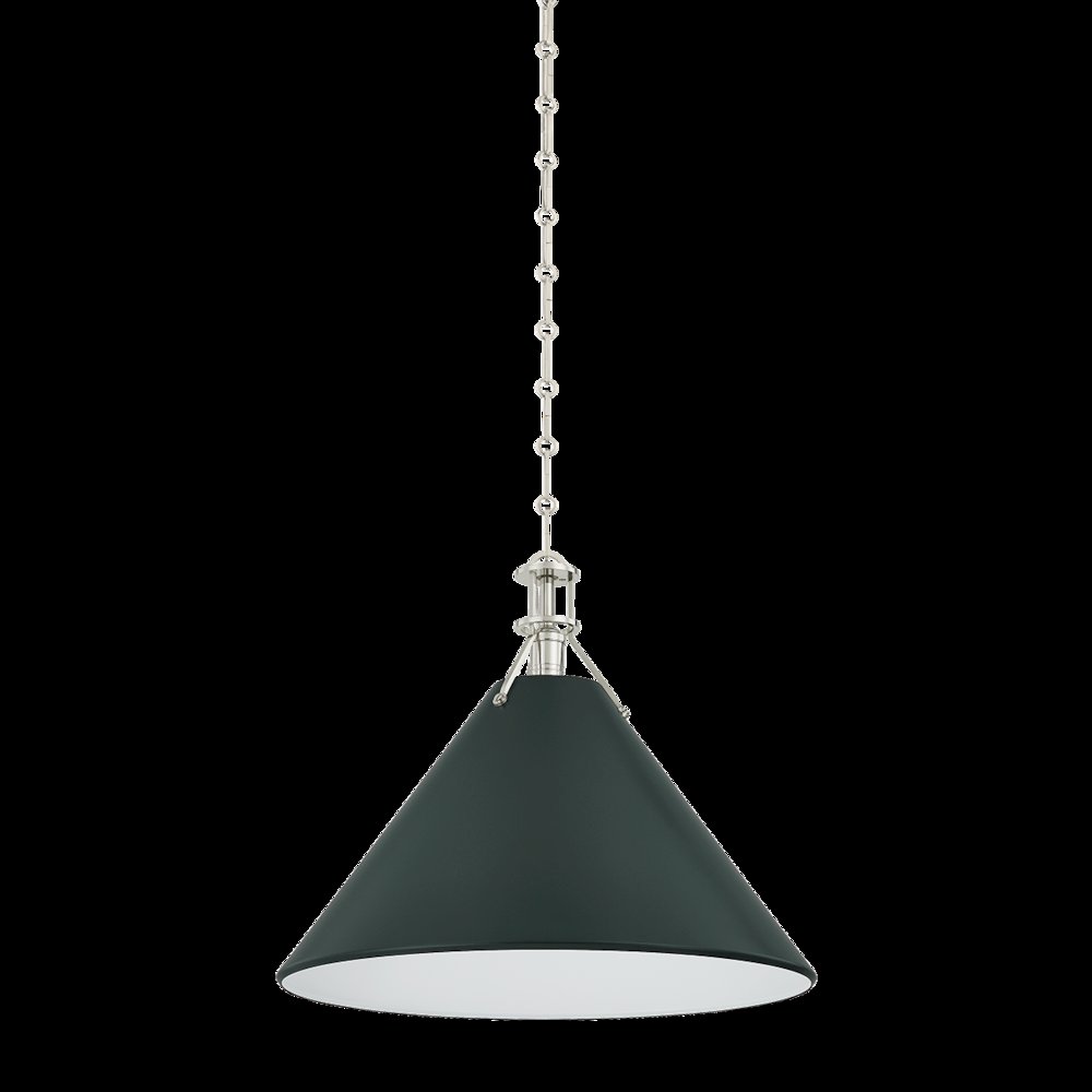 Painted No. 2 Pendant, Polished Nickel. Picture 1