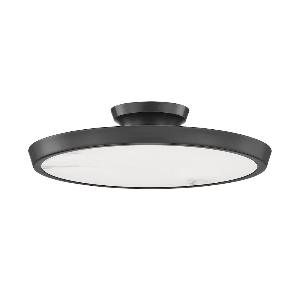 Draper Flush Mount, Old Bronze. Picture 1