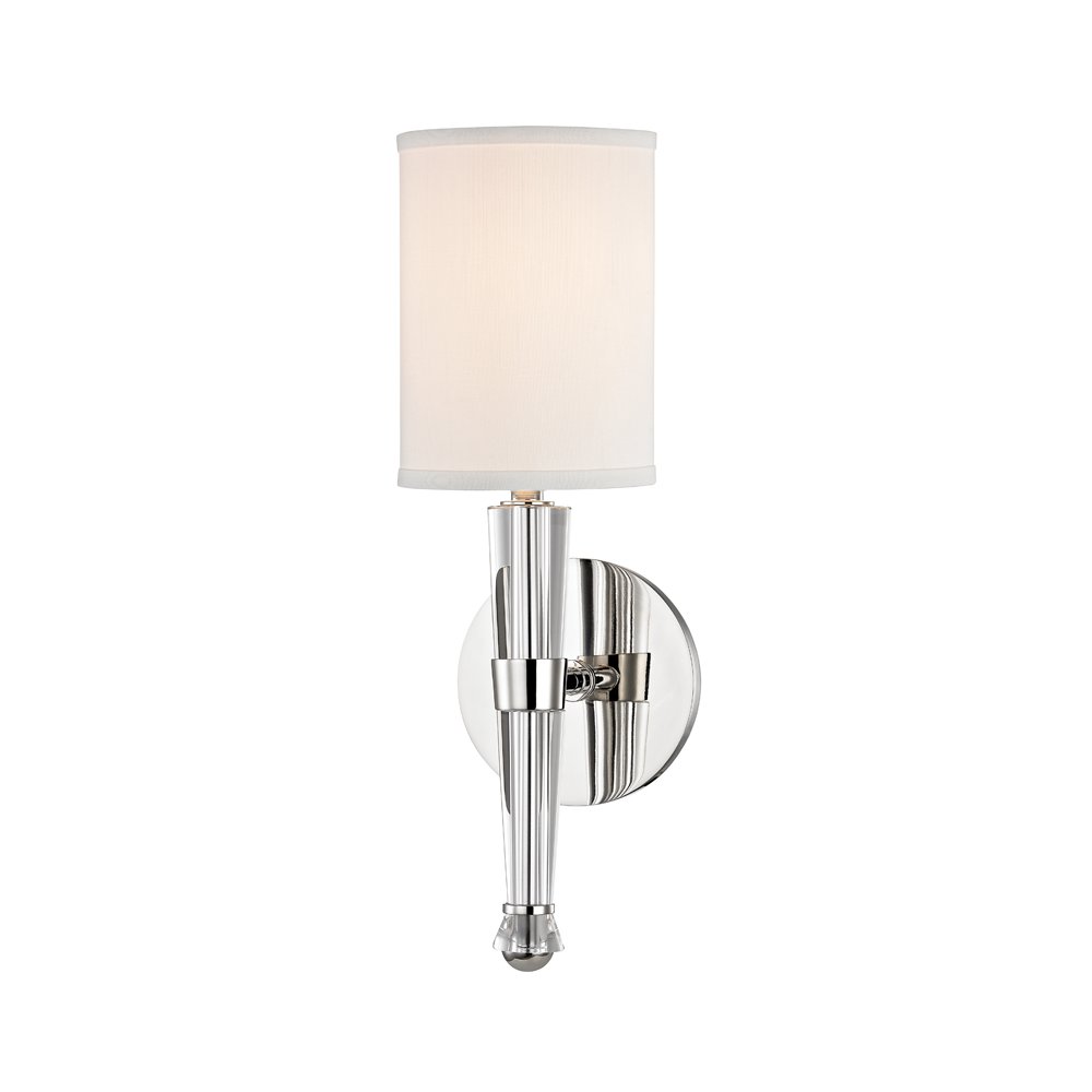 Volta Wall Sconce, Polished Nickel. Picture 1